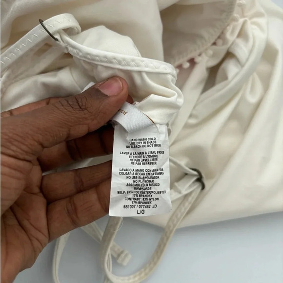 Becca French Trellis One Piece Swimsuit – Multicolor Ladder Front Monokini L - Picture 4 of 7